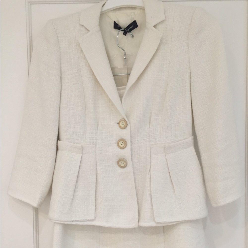 Nanette Lepore cream skirt suit
